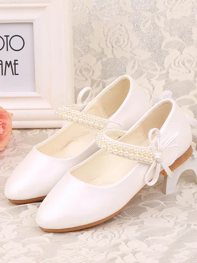 Kids' Pumps PVC Bowknot Flat Heel Girl Shoes #Favs03031481