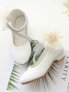Kids' Closed Toe PVC Flower Low Heel Girl Shoes #Favs03031483