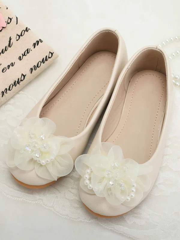 Kids' Pumps PVC Flower Flat Heel Girl Shoes #Favs03031484