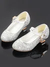 Kids' Closed Toe PVC Crystal Low Heel Girl Shoes #Favs03031491