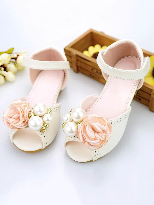 Kids' Sandals PVC Flower Flat Heel Girl Shoes #Favs03031495