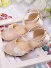 Kids' Closed Toe Cloth Buckle Flat Heel Girl Shoes #Favs03031504