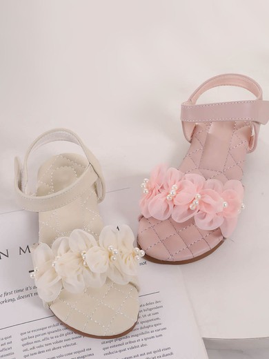 Kids' Flats PVC Flower Flat Heel Girl Shoes #Favs03031510