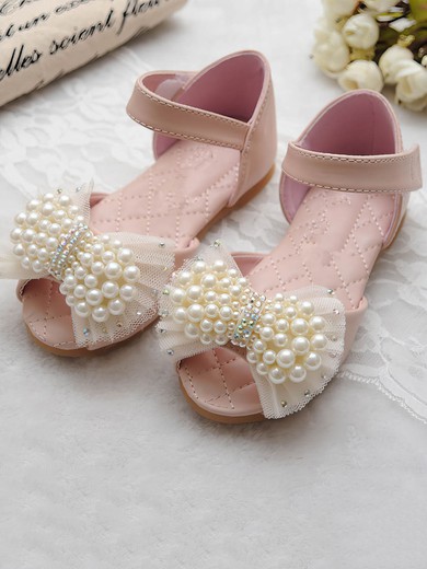 Kids' Sandals PVC Bowknot Flat Heel Girl Shoes #Favs03031517
