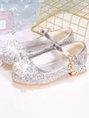 Kids' Closed Toe Sparkling Glitter Rhinestone Flat Heel Girl Shoes #Favs03031523