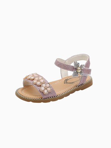 Kids' Sandals Leatherette Flower Flat Heel Girl Shoes #Favs03031527