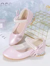 Kids' Flats PVC Bowknot Flat Heel Girl Shoes #Favs03031530