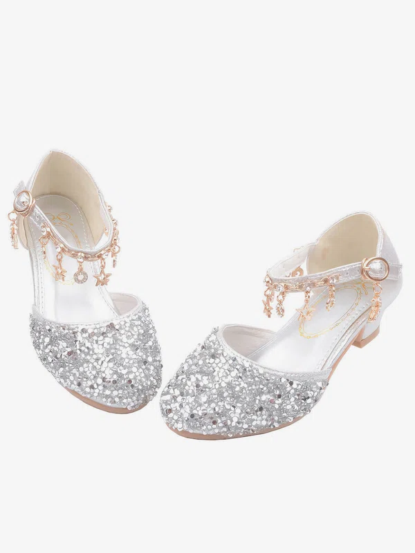 Kids' Flats Sparkling Glitter Buckle Flat Heel Girl Shoes #Favs03031534