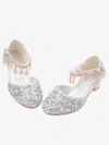 Kids' Flats Sparkling Glitter Buckle Flat Heel Girl Shoes #Favs03031534