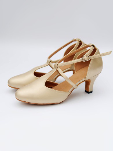 Women's Closed Toe PVC Kitten Heel Dance Shoes #Favs03031068