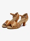 Women's Sandals Satin Buckle Kitten Heel Dance Shoes #Favs03031114