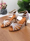 Women's Sandals PVC Crystal Kitten Heel Dance Shoes #Favs03031226