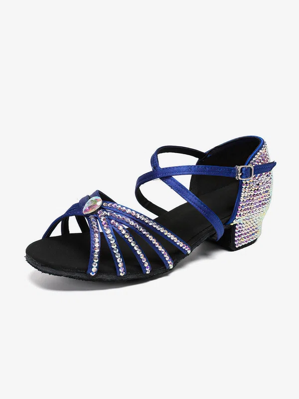 Women's Sandals Satin Buckle Flat Heel Dance Shoes #Favs03031268