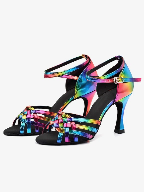 Women's Sandals PVC Buckle Kitten Heel Dance Shoes #Favs03031270