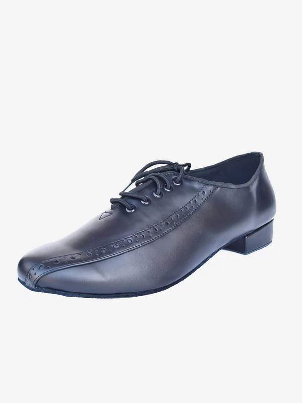Men's Closed Toe Real Leather Flat Heel Dance Shoes #Favs03031276