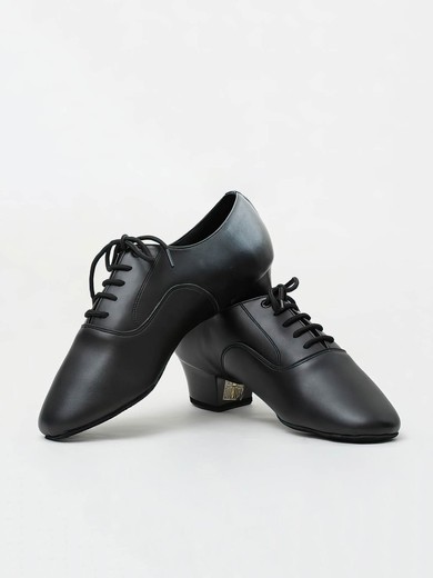 Men's Closed Toe Real Leather Flat Heel Dance Shoes #Favs03031293
