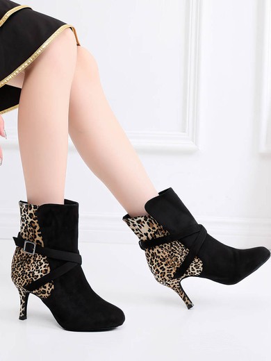 Women's Closed Toe Velvet Kitten Heel Dance Shoes #Favs03031320