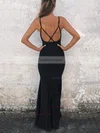 Trumpet/Mermaid V-neck Jersey Ankle-length Split Front Prom Dresses #Favs020106583