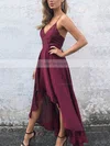 A-line V-neck Chiffon Asymmetrical Prom Dresses #Favs020106585