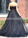 Ball Gown Strapless Glitter Sweep Train Feathers / Fur Prom Dresses #Favs020107721