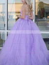 Ball Gown V-neck Satin Organza Sweep Train Beading Prom Dresses #Favs020107767