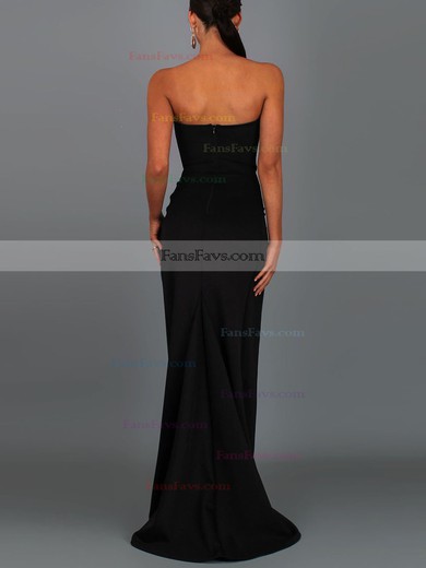 Sheath/Column Sweetheart Stretch Crepe Sweep Train Split Front Prom Dresses #Favs020107809