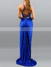 Trumpet/Mermaid Cowl Neck Silk-like Satin Sweep Train Prom Dresses #Favs020107828
