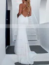 Trumpet/Mermaid V-neck Glitter Sweep Train Prom Dresses #Favs020107841