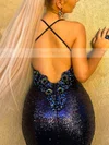 Trumpet/Mermaid V-neck Sequined Sweep Train Beading Prom Dresses #Favs020107862