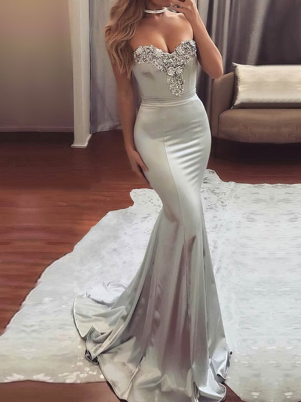 silk mermaid dress