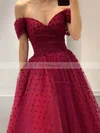 Princess Off-the-shoulder Tulle Ankle-length Homecoming Dresses With Pockets #Favs020109380