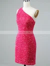 Sheath/Column One Shoulder Sequined Short/Mini Homecoming Dresses #Favs020108866