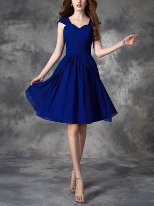 A-line Sweetheart Chiffon Knee-length Homecoming Dresses #Favs020109224