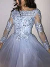 A-line Off-the-shoulder Tulle Short/Mini Homecoming Dresses With Appliques Lace #Favs020109032