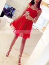 A-line Sweetheart Tulle Short/Mini Homecoming Dresses #Favs020109252
