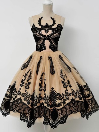 A-line Scoop Neck Lace Tulle Short/Mini Appliques Lace Short Prom Dresses #Favs020108456 A-line Scoop Neck Lace Tulle Short/Mini Appliques Lace Short Prom Dresses #Favs020108456