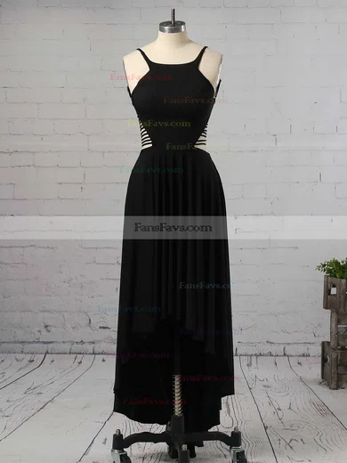 A-line Scoop Neck Jersey Asymmetrical Prom Dresses #Favs020105406