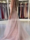 Trumpet/Mermaid V-neck Lace Tulle Detachable Sashes / Ribbons Prom Dresses #Favs020108800