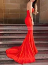 Trumpet/Mermaid Sweetheart Silk-like Satin Sweep Train Sashes / Ribbons Prom Dresses #Favs020105479