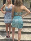 Sheath/Column V-neck Sequined Short/Mini Homecoming Dresses #Favs020110356