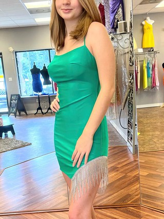 Sheath/Column Scoop Neck Silk-like Satin Short/Mini Homecoming Dresses With Beading #Favs020109867 Sheath/Column Scoop Neck Silk-like Satin Short/Mini Homecoming Dresses With Beading #Favs020109867