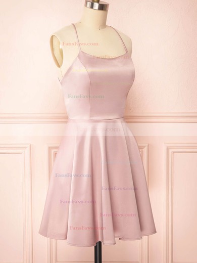 A-line Scoop Neck Chiffon Short/Mini Homecoming Dresses #Favs020109924