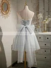 A-line Sweetheart Tulle Short/Mini Homecoming Dresses With Pearl Detailing #Favs020109941
