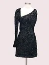 Sheath/Column V-neck Glitter Short/Mini Homecoming Dresses #Favs020109971