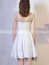 A-line Square Neckline Stretch Crepe Short/Mini Homecoming Dresses With Ruffles #Favs020110005