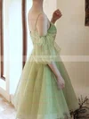 A-line Off-the-shoulder Tulle Short/Mini Homecoming Dresses With Sashes / Ribbons #Favs020110021