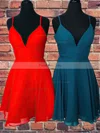 A-line V-neck Chiffon Short/Mini Homecoming Dresses #Favs020110057