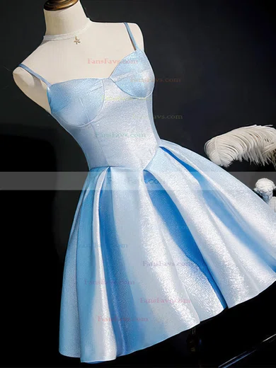 A-line Sweetheart Satin Short/Mini Homecoming Dresses #Favs020110163