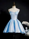 A-line Sweetheart Satin Short/Mini Homecoming Dresses #Favs020110163