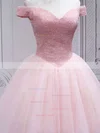 Ball Gown Off-the-shoulder Tulle Sequined Short/Mini Homecoming Dresses With Beading #Favs020110173